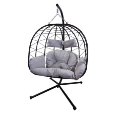 Besk Šūpuļkrēsls dubultais  ar spilvenu, max 150kg