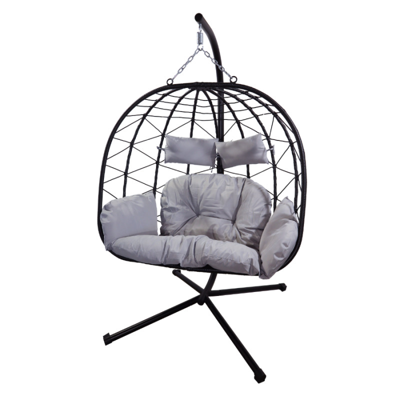 Besk Šūpuļkrēsls dubultais  ar spilvenu, max 150kg