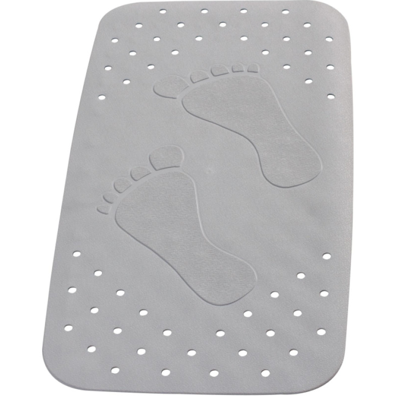Ridder Vannas paklājs Pēdas 38x72cm 100% TPE, pelēks