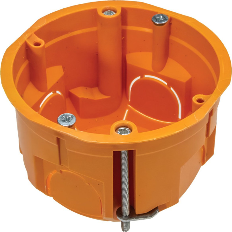 Pawbol Montāžas kārba 1-viet. 650C D68/45mm reģipsim oranž.