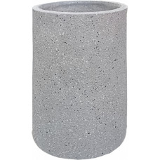 Besk Puķu pods stiklšķiedras cilindra 30x30x40cm, gaiši pelēks