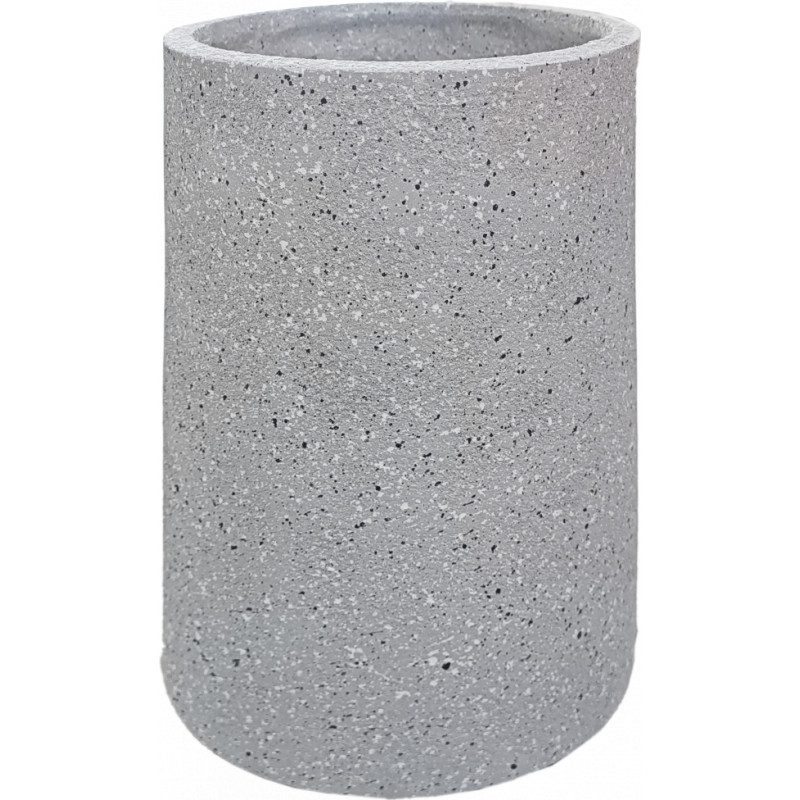 Besk Puķu pods stiklšķiedras cilindra 30x30x40cm, gaiši pelēks