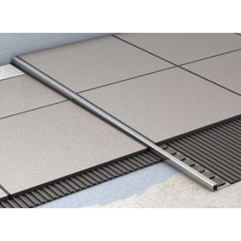 ACO profils ar melnu virsmu ShowerStep, 990 mm, kreisā puse, h=12.5/30 mm