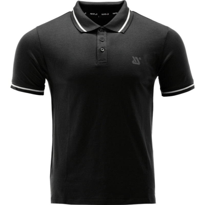 Yato POLO krekls YATO YT-78601, mīksts, melns, M