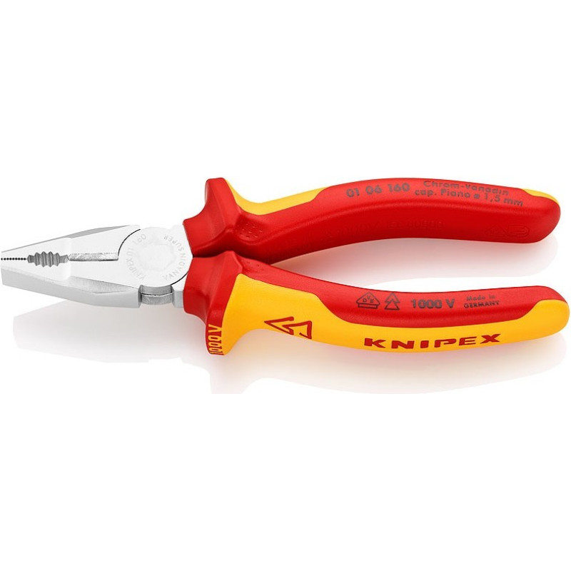 Knipex Kombinuotos elektrikų replės KNIPEX 0106