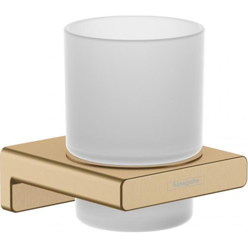 Hansgrohe glāze ar turētāju AddStoris Q, brushed bronze