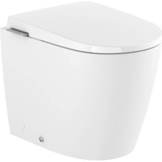 Roca pods ar QR/SC vāku Avant rimless, stiprināms uz grīdas, 420x565 mm, in-tank sistēma, balts SG