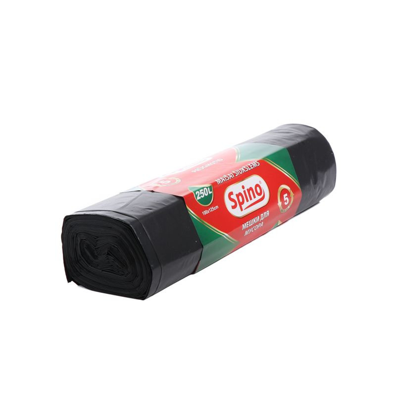 Spino Atkritumu maiss 250L, 45mkr, 100x125mm (5gab.) SPINO