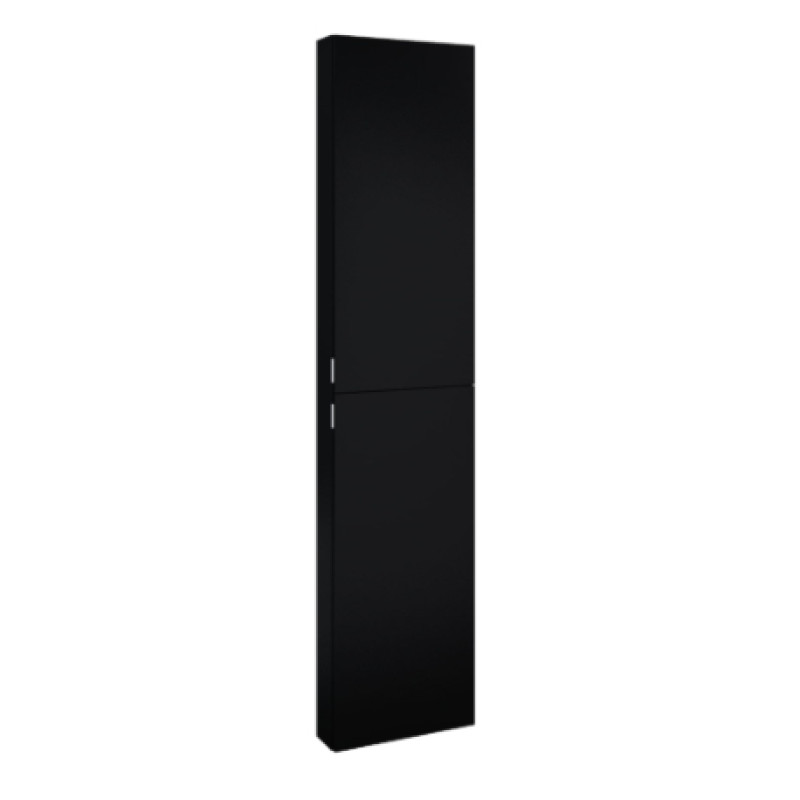 Jika augstais skapis Pure, 400x126 mm, h=1800 mm, 2D, matēts melns
