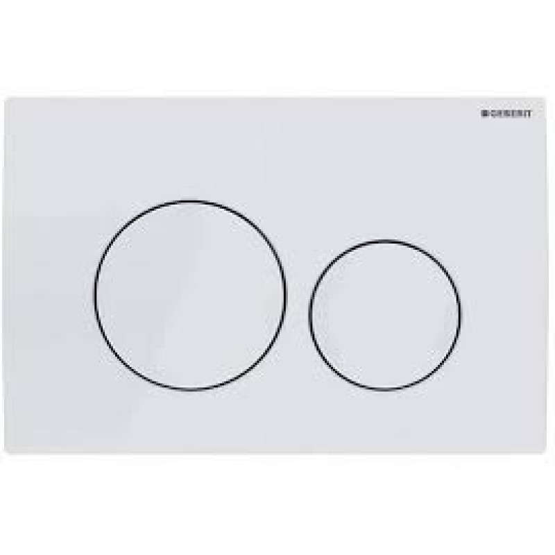 Geberit taustiņš Delta20, 246x164 mm, spīdīgs balts