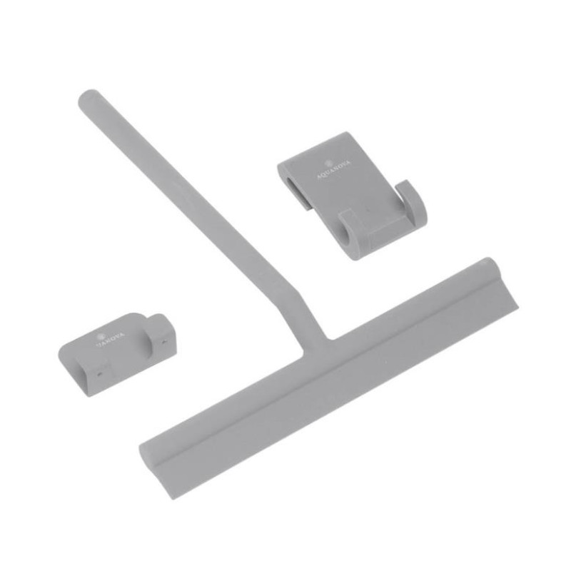 Aquanova stikla tīrāmā slotiņa Arvid, metāls/silikons, silver grey