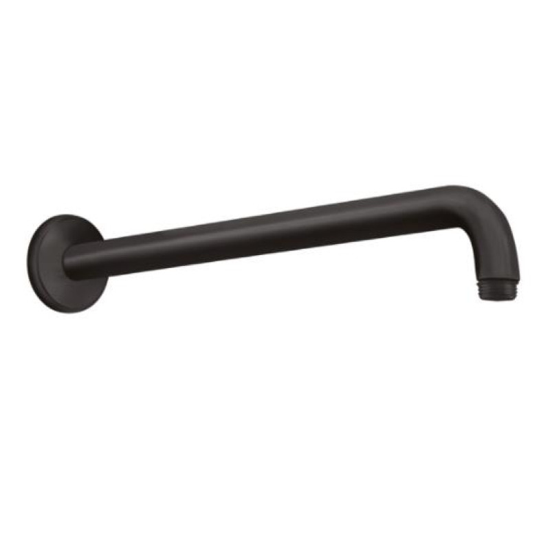 Hansgrohe dušas galvas izvads, 389 mm, no sienas, matēts melns