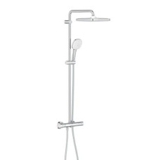 Grohe dušas sistēma ar termostatu Tempesta 250 Cube, ar rokas dušu Tempesta 110, hroms