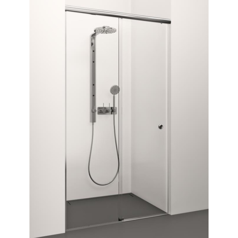 Stikla Serviss dušas durvis Serena, 1200 mm, h=2000 mm, hroms/matēts ekstra dzidrs stikls