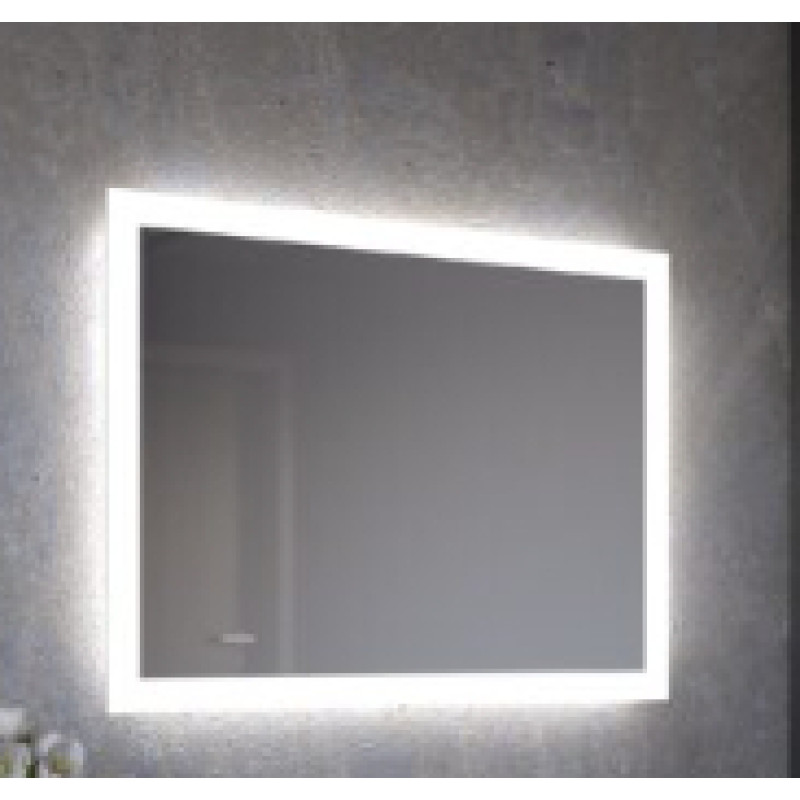 Stikla Serviss spogulis ar apgaismojumu Natalia, 600x800 mm ar pretaizsvīšanas apsildes paklāju 274x574 mm