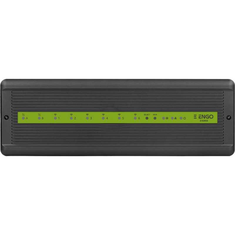 Engo Controls Vadības bloks ECB62-ZB silto grīdu sistēmām ar 6 bezvadu Zigbee zonām + 2 vadu zonām, 230V