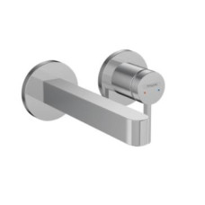 Hansgrohe izlietnes maisītāja Finoris virsapmetuma daļa, 2 MC, iztece 165 mm, no sienas, hroms