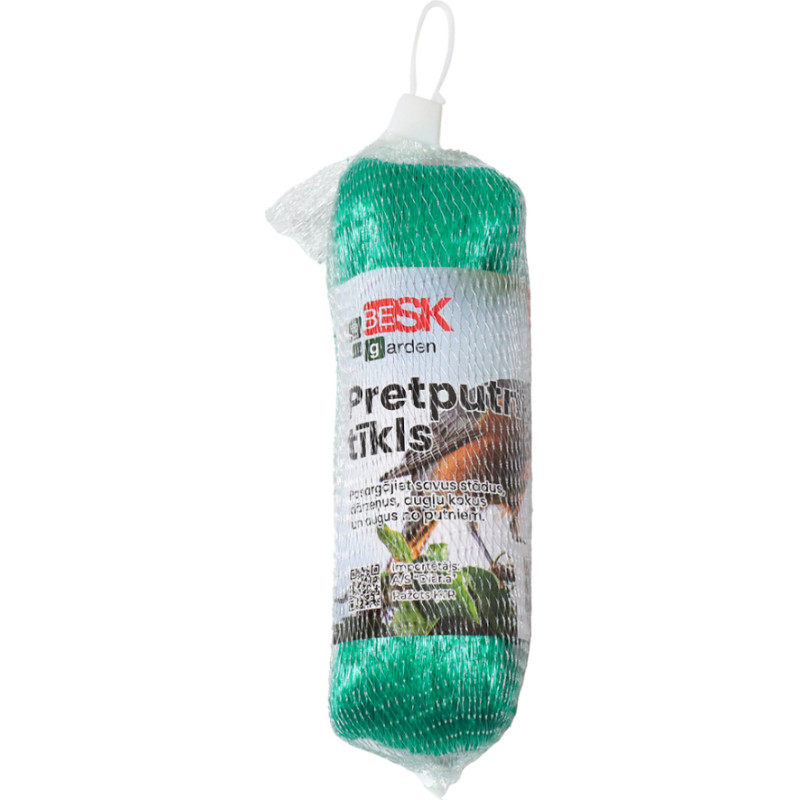 Besk Pretputnu tīkls 2mx10m, zaļš