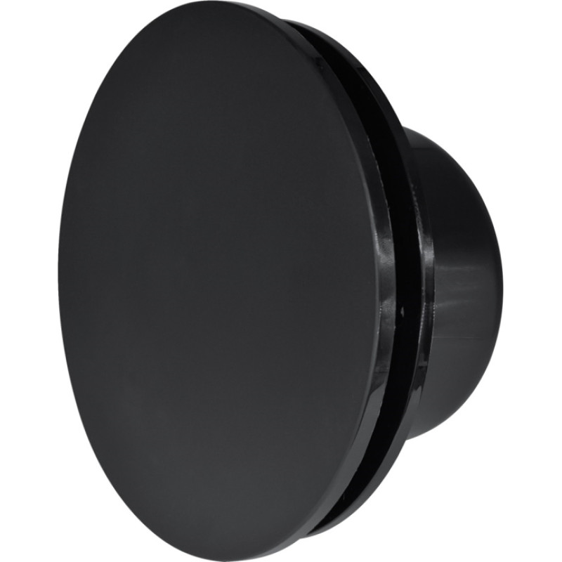 Europlast difuzors plastmasas A6, Ø100mm, universālais, melns