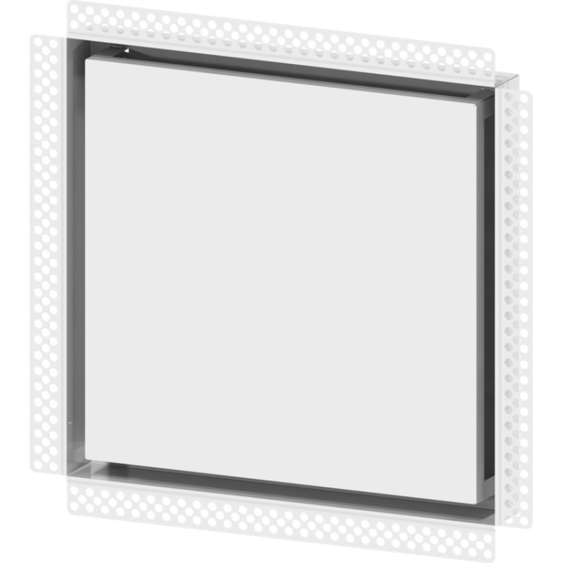 Europlast difuzors metāla, sleptās montāžas, 350x350mm - Ø160mm, balts