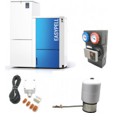 Easypell 32 Granulu apkures katls (10-32 kW) ar 185kg granulu tvertni, 1 RAD/BOI