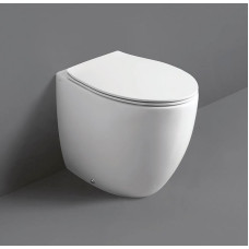 Simas Bormio Rimless WC pods, balts - gab.