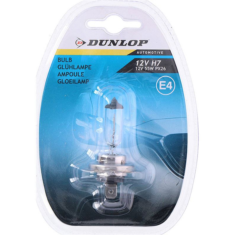 Dunlop Auto gaismas 12V H7 55W E4