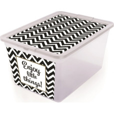 Branq Uzglabāšanas kaste 30L X box, Zigzags