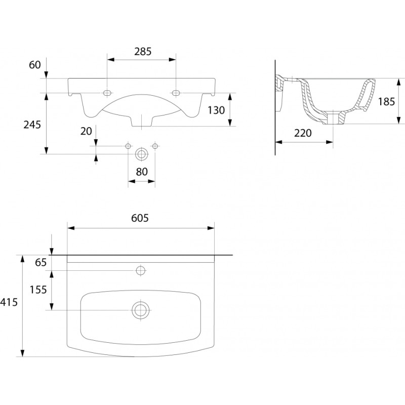 Cersanit Izlietne Cersania New 60