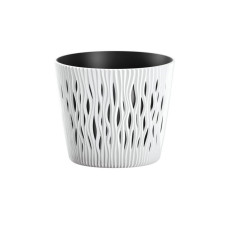Prosperplast Puķu pods Sandy Round 22x26cm, balts