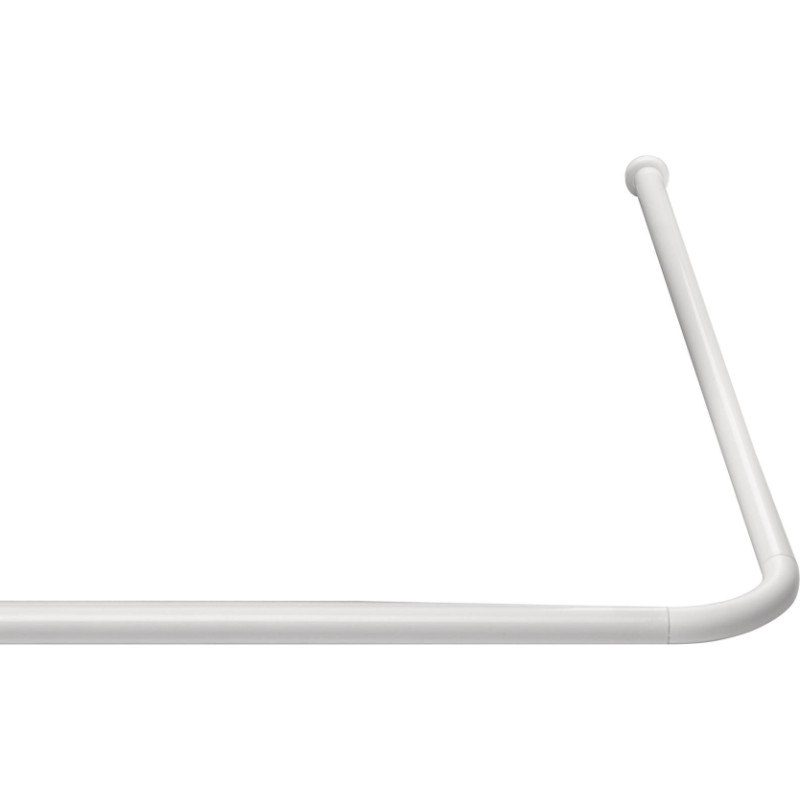 Ridder Dušas aizkaru stanga stūra 90x90cm, balta