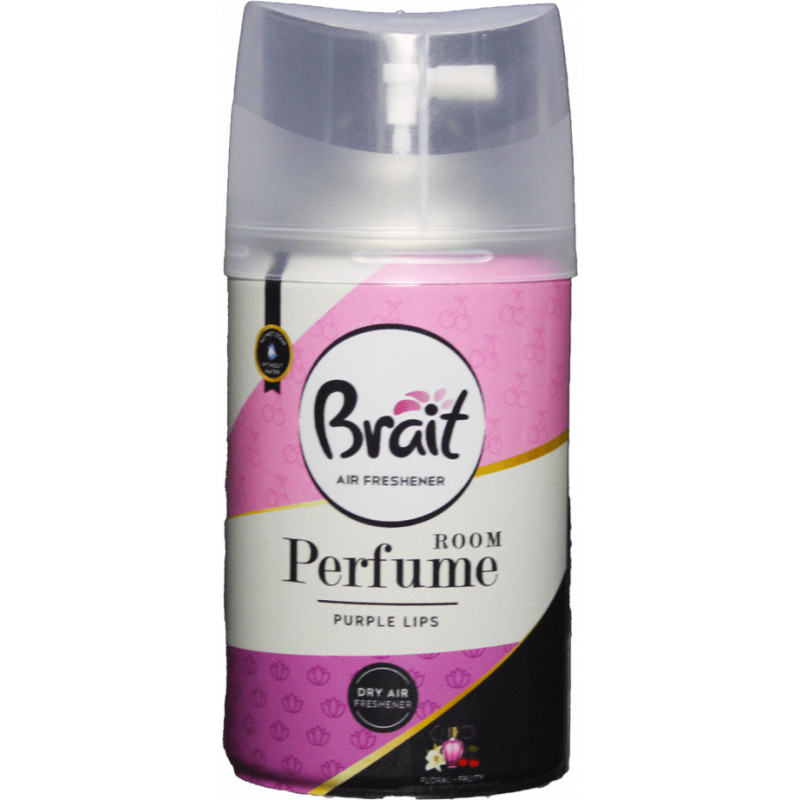 Brait Gaisa atsvaidzinātājs dozatoram 250ml Brait Purple Lips