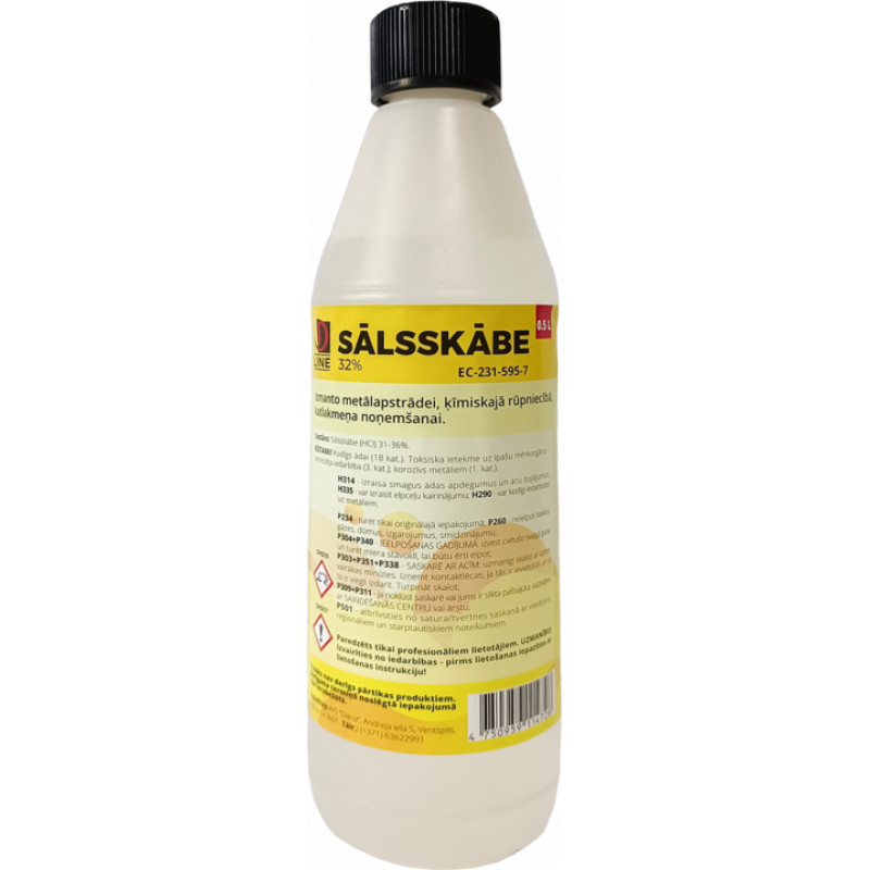 D Line Sālsskābe 0.5L D Line