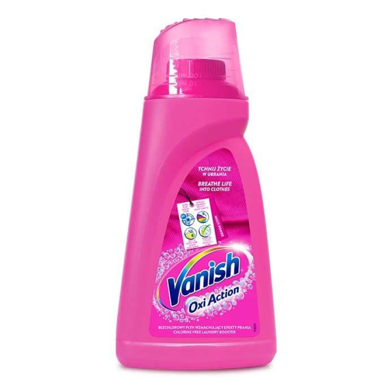 Vanish Līdzeklis traipu noņemšanai Vanish Oxi Action Pink 1l