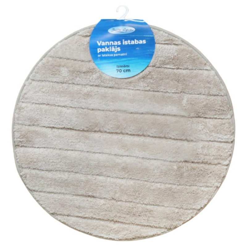Baltic Aqua Vannas istabas paklājiņš D70cm Rino, haki