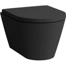 Laufen pods Kartell Rimless, stiprināms pie sienas, 370x545 mm, melns matēts