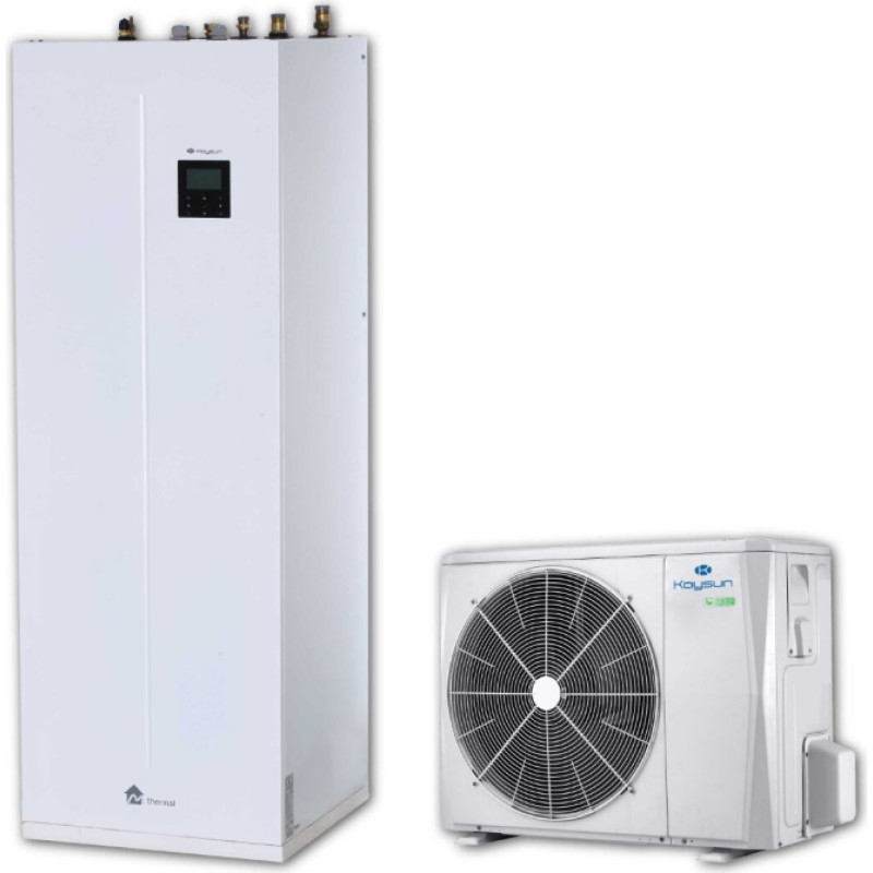 Kaysun gaiss-ūdens siltumsūknis Aquantia ar iebūvētu 240L k.ū. tvertni 10kW R32 230V