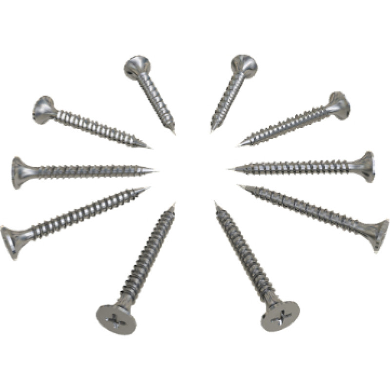 Tycroc skrūves M4x55mm, nerūsējošais tērauds, (500 gab/kaste)