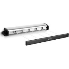 Brabantia izvelkamas auklas veļas žāvēšanai, 22 m, matt steel