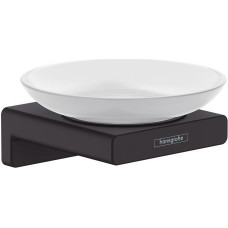 Hansgrohe ziepju trauks ar turētāju AddStoris Q, matēts melns