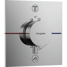 Hansgrohe ShowerSelect Comfort E termostata virsapmetuma dekoratīvā daļa, 2 izejas, hroms - gab.