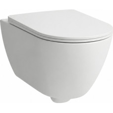 Laufen pods ar QR/SC vāku Pro X rimless, stiprināms pie sienas, 360x540 mm, silent flush, balts