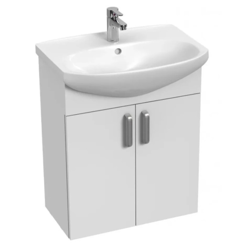 Jika izlietnes skapītis ar izlietni Euroline-N, 600x485 mm, 2D, balts