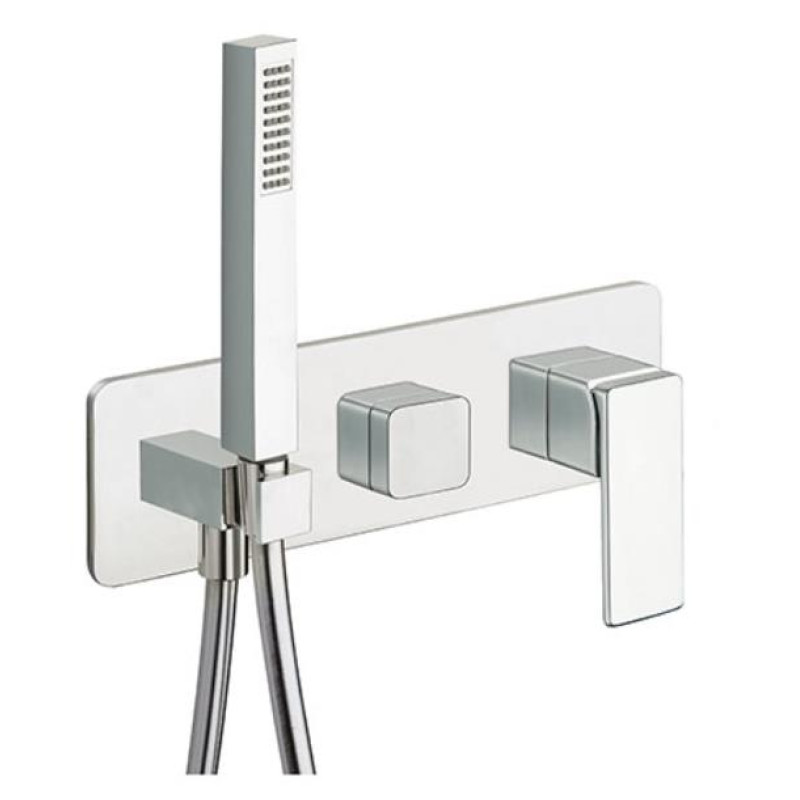 Cristina iebūvējamā dušas maisītāja Quadri S virsapmetuma daļa, hroms