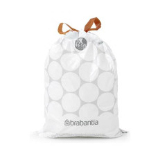 Brabantia atkritumu tvertnes ieliktņi X, 10-12l, 20 maisi rullītī, balts