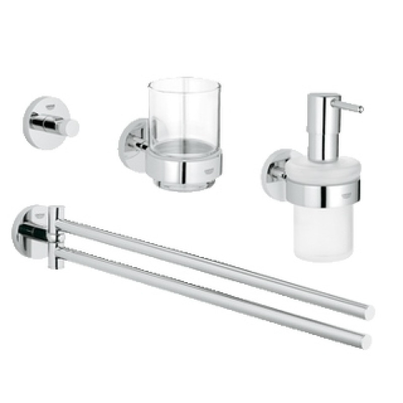 Grohe aksesuāru komplekts Essentials New Master 4-in-1, hroms