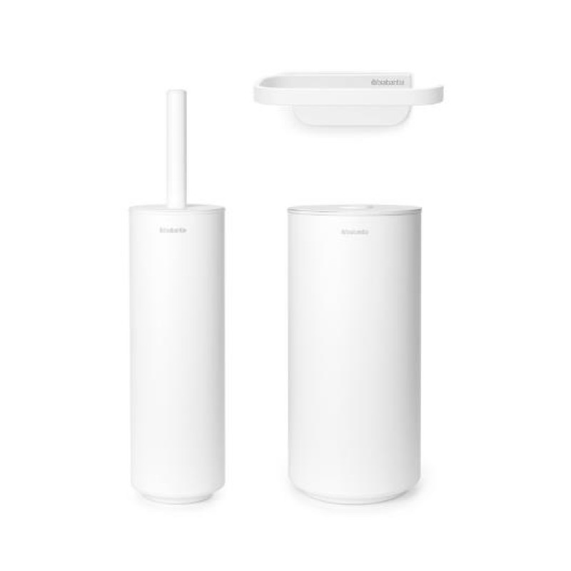 Brabantia tualetes piederumu komplekts MindSet, mineral fresh white