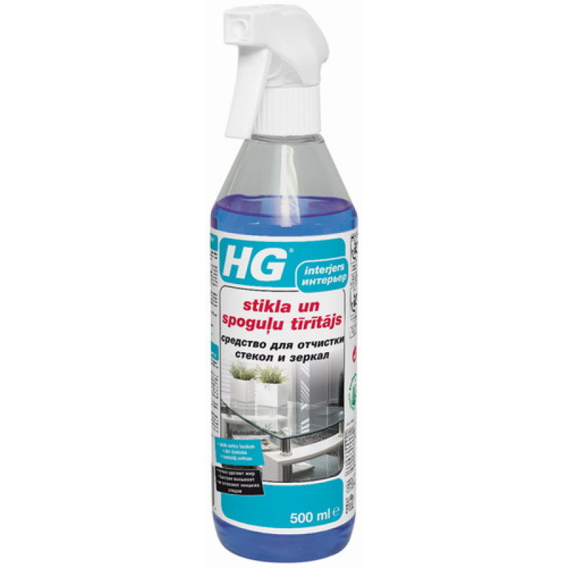 Hg International HG stikla un spoguļu tīrītājs 0.5L