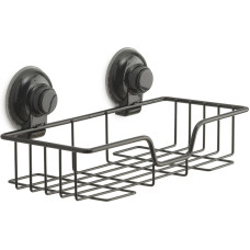 Gedy plaukts-režģis Hot, 275 x136 x120 mm, ar piesūcekņiem,melns