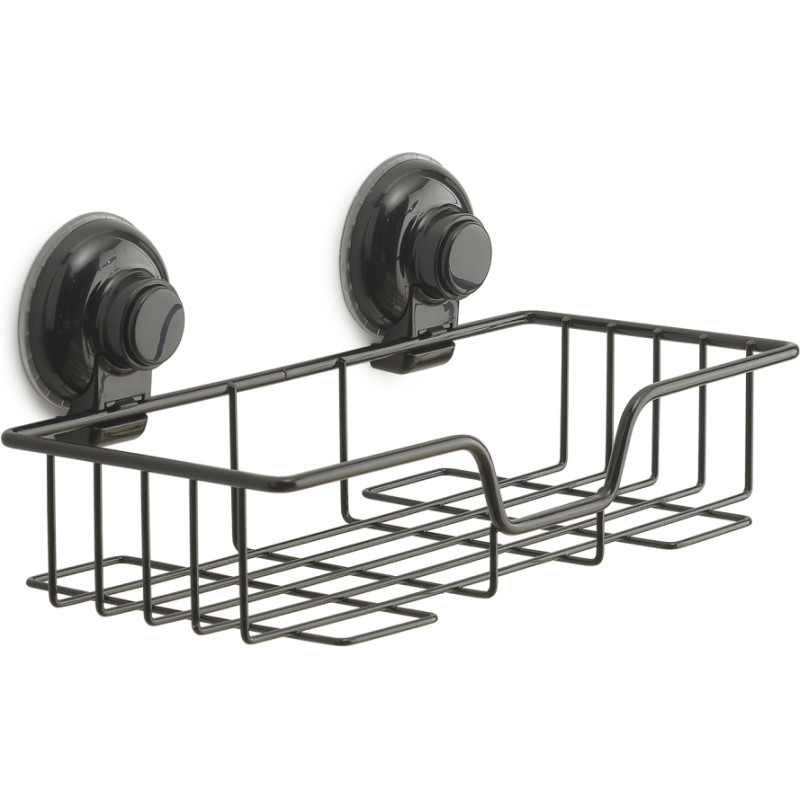 Gedy plaukts-režģis Hot, 275 x136 x120 mm, ar piesūcekņiem,melns
